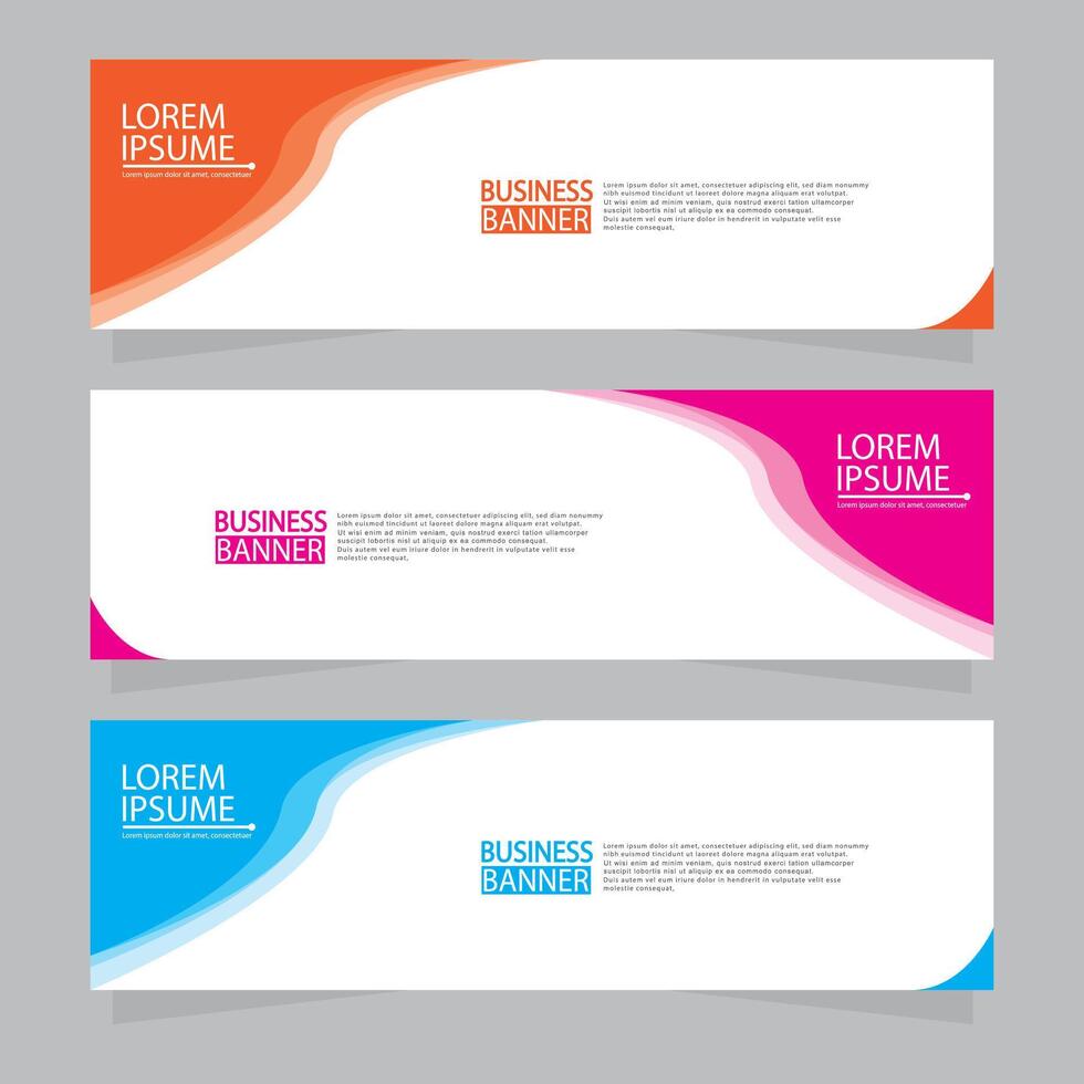 Banner templates design.modern banner. vector