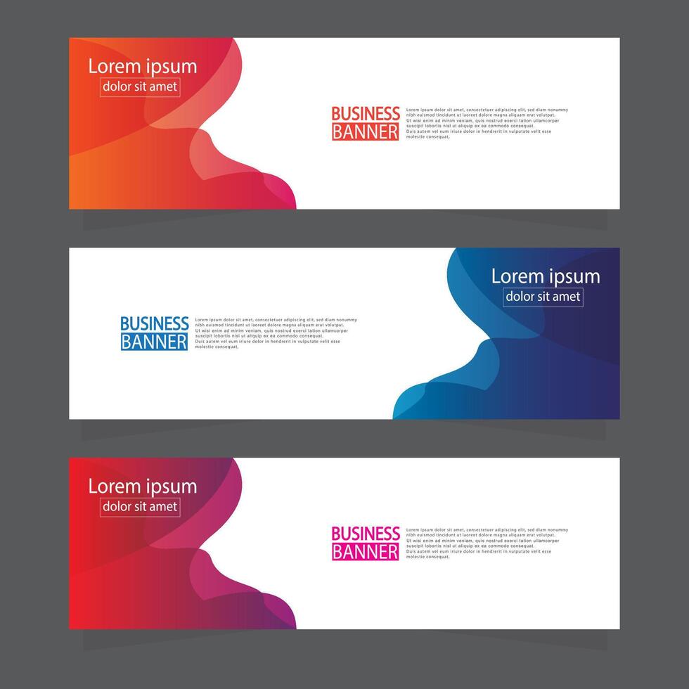 Banner templates design. modern banner. vector