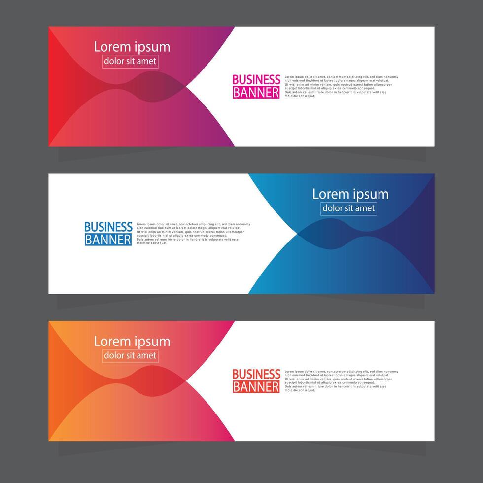 Banner templates design. modern banner. vector