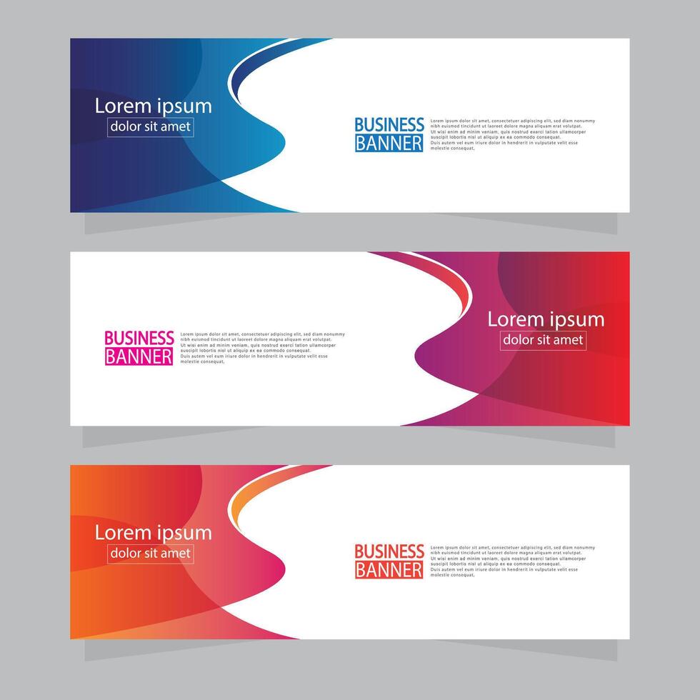 Banner templates design. modern banner. vector
