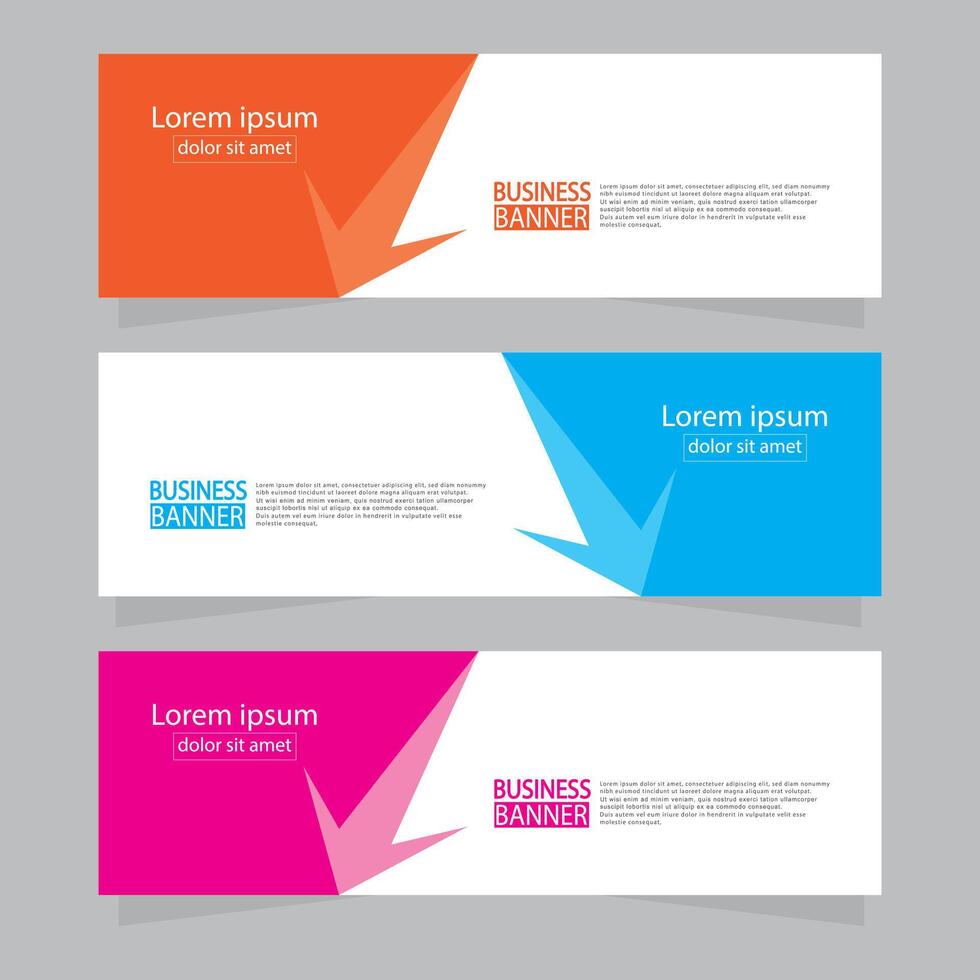 Banner templates design. modern banner. vector