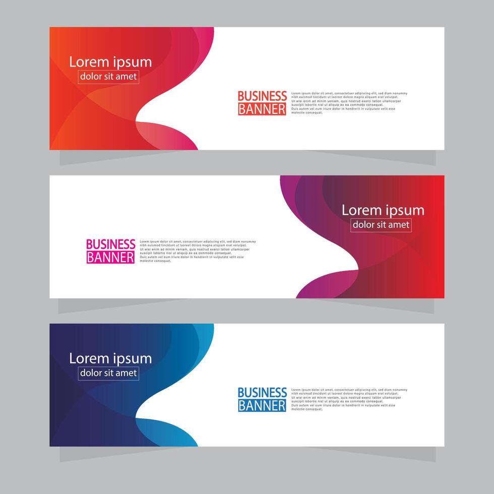 Banner templates design. modern banner. vector