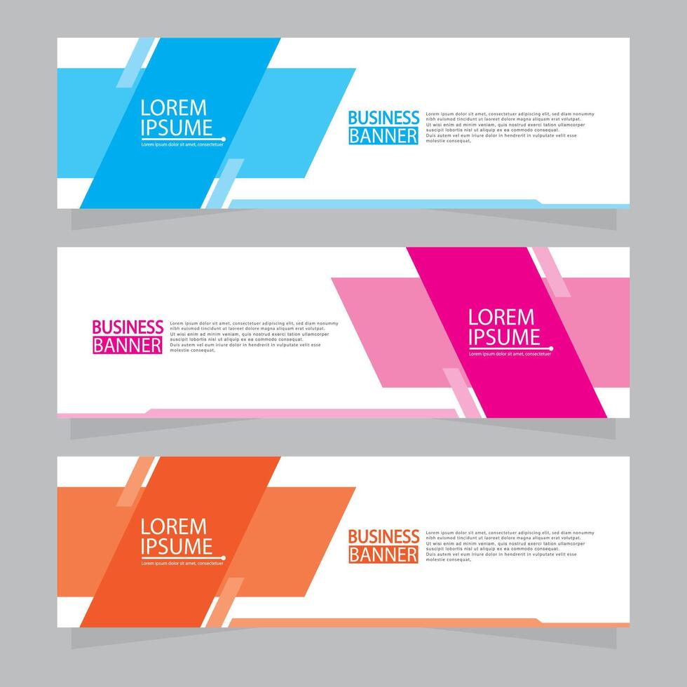 Banner templates design.modern banner. vector