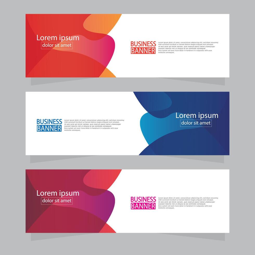 Banner templates design. modern banner. vector