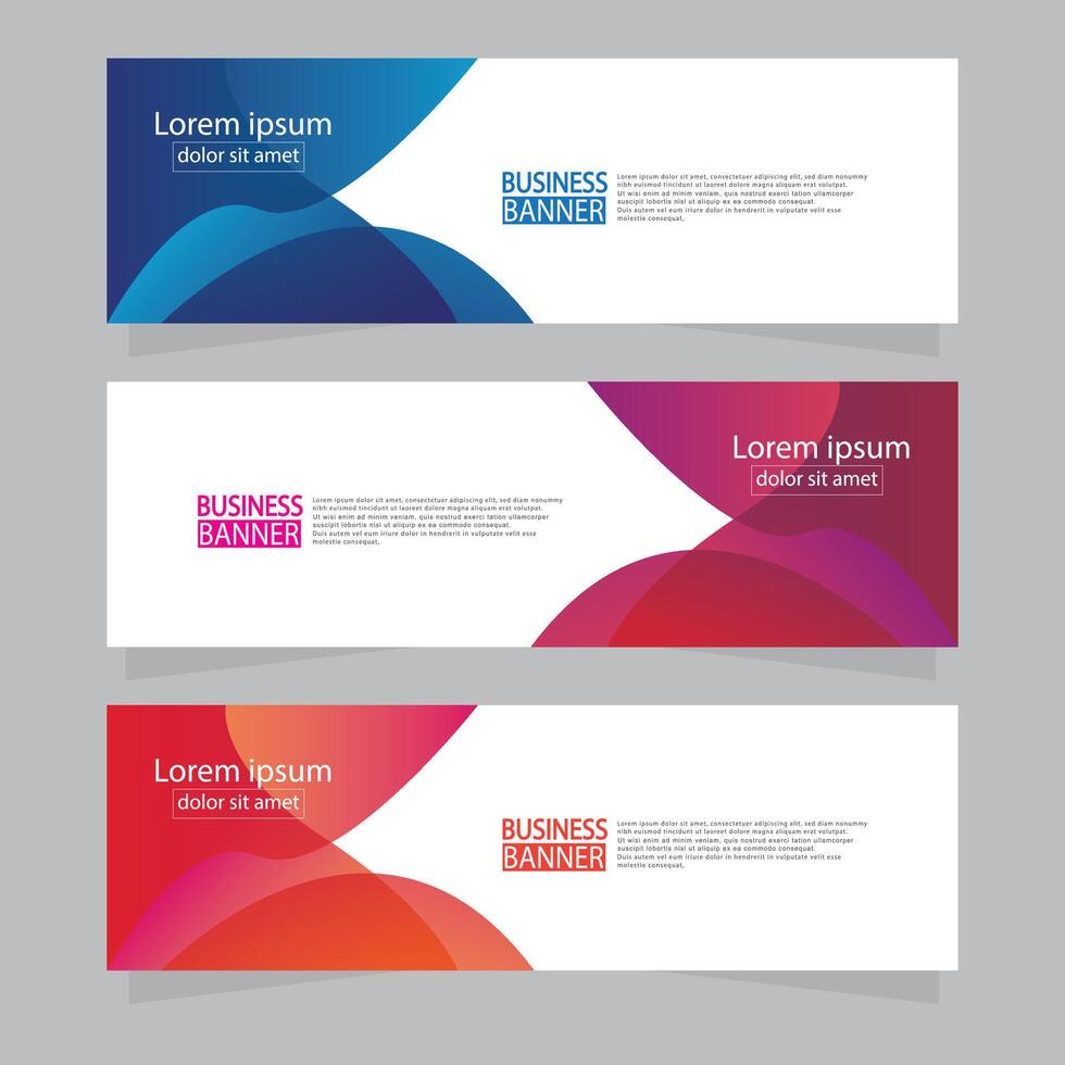 Banner templates design. modern banner. vector