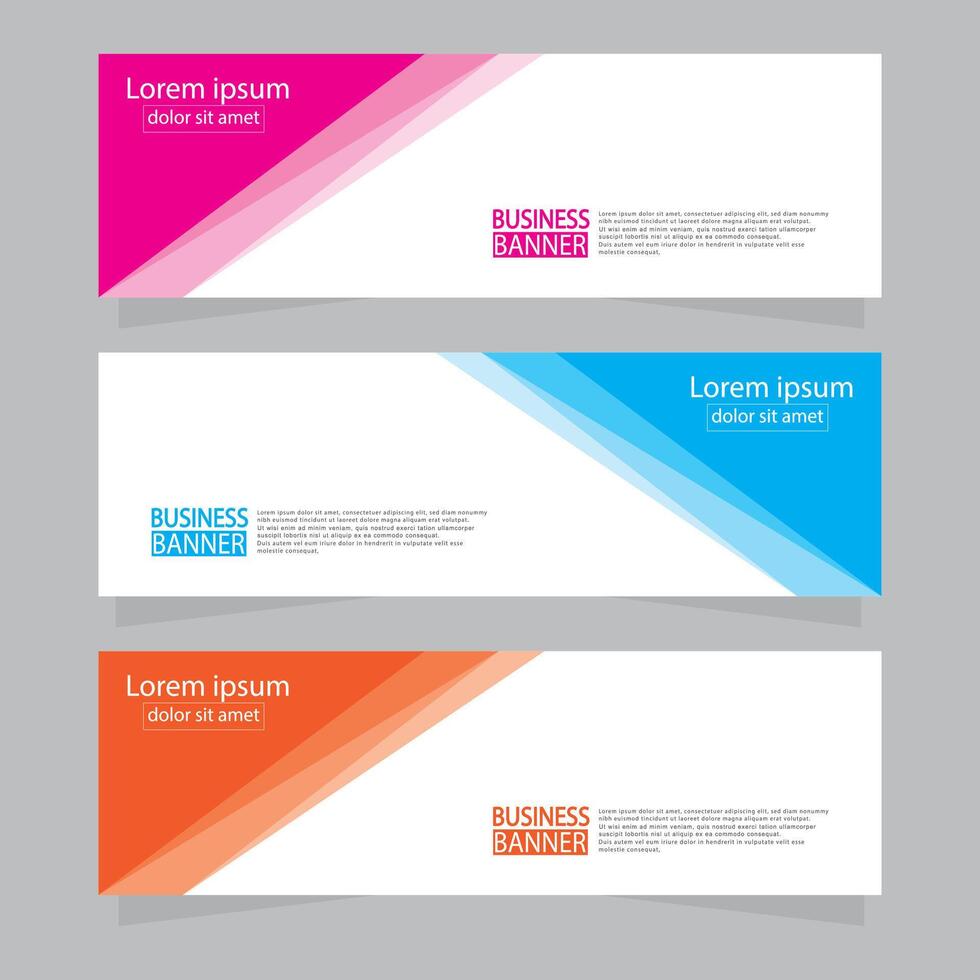 Banner templates design. modern banner. vector