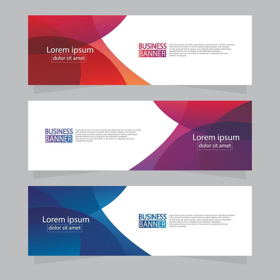 Banner templates design. modern banner. vector