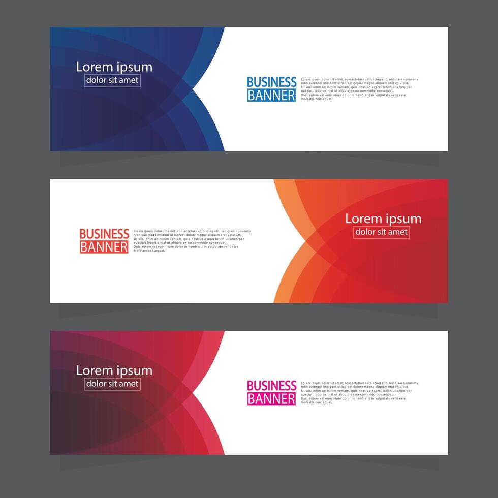 Banner templates design. modern banner. vector