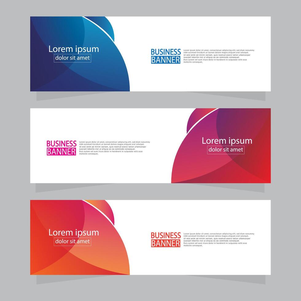 Banner templates design. modern banner. vector