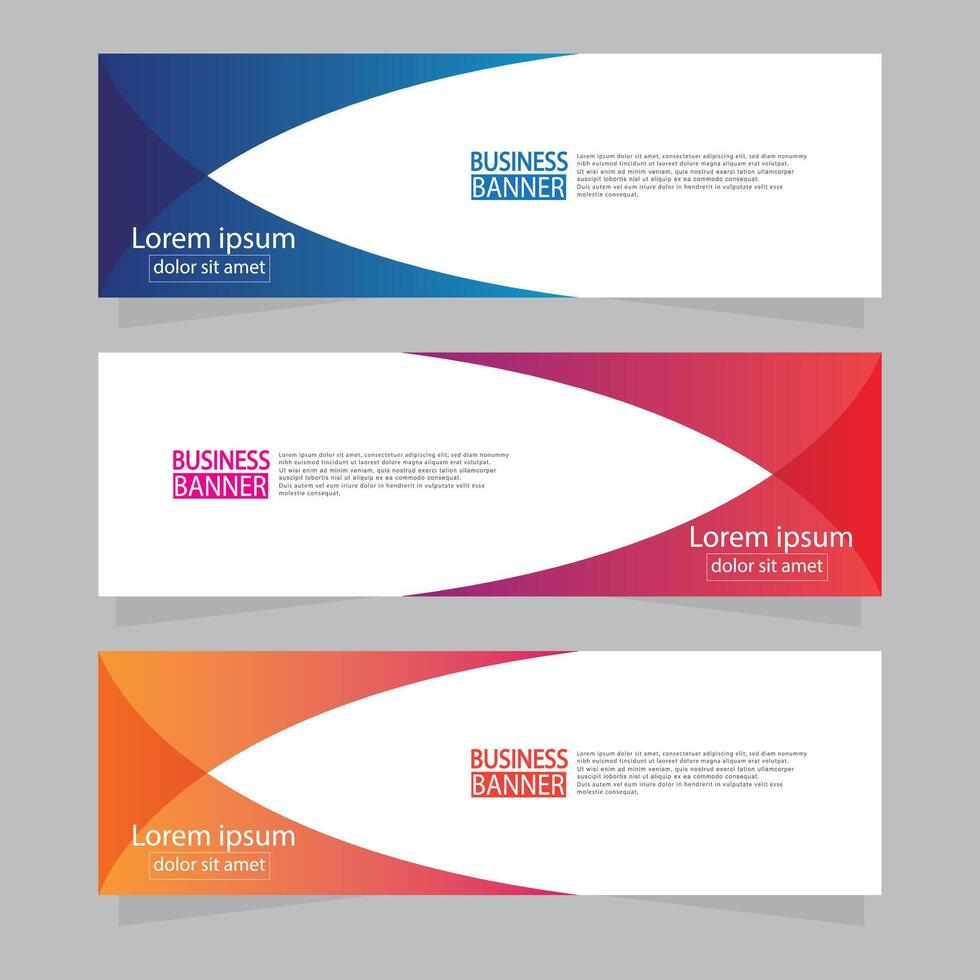 Banner templates design. modern banner. vector
