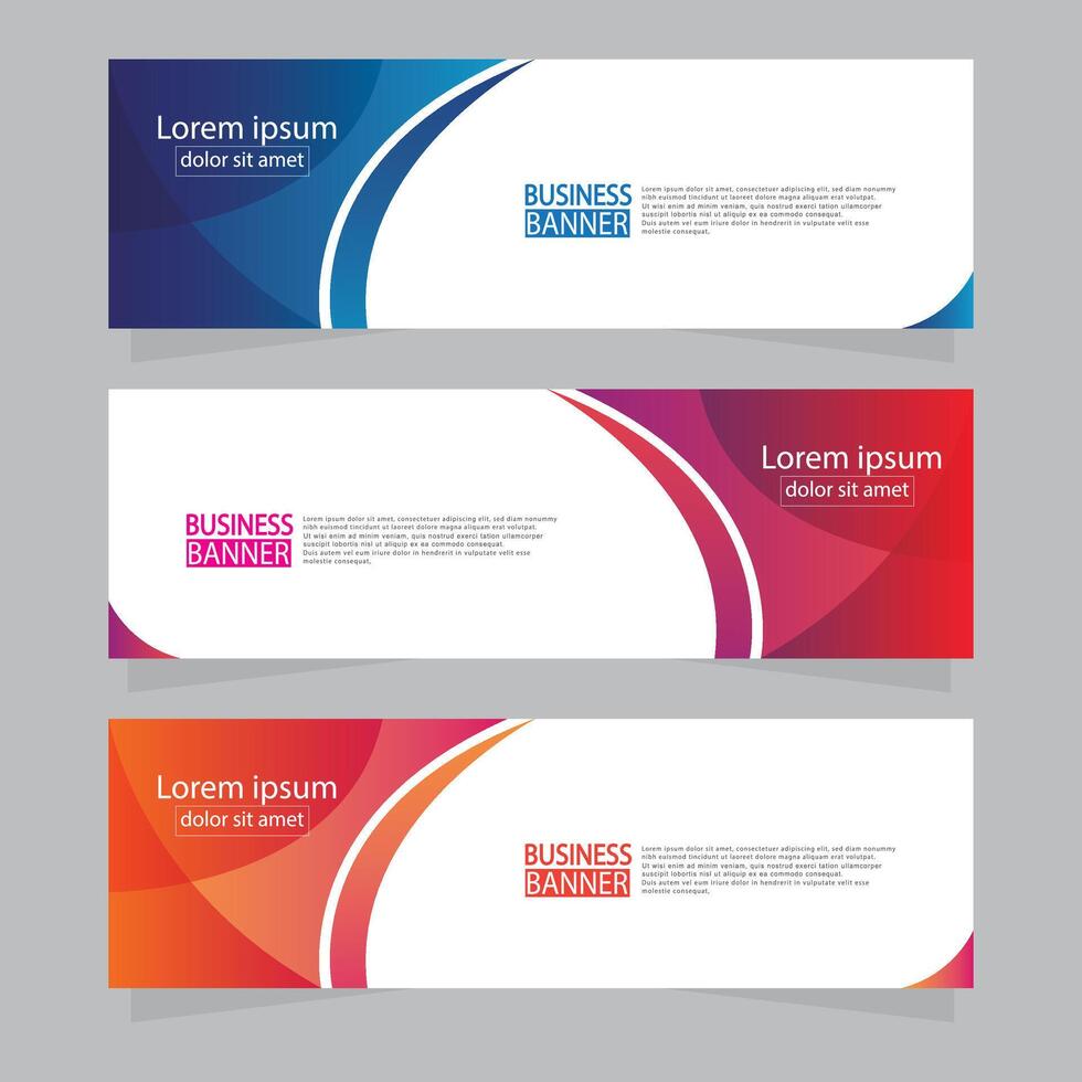 Banner templates design. modern banner. vector