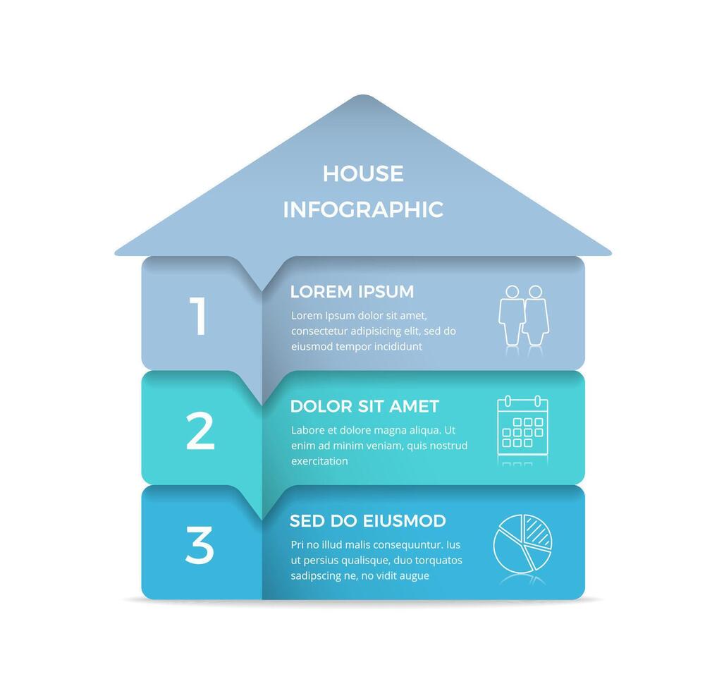 House - Infographic Template vector
