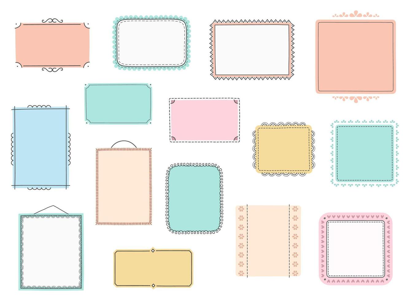 Hand Drawn Frames vector
