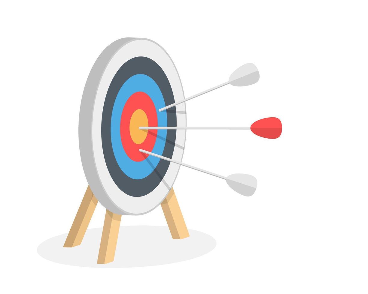 Target with Arrows vector