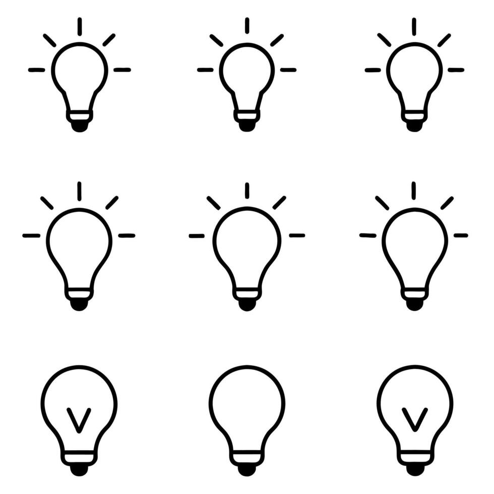 Idea Generation icon concpet set art illustration vector