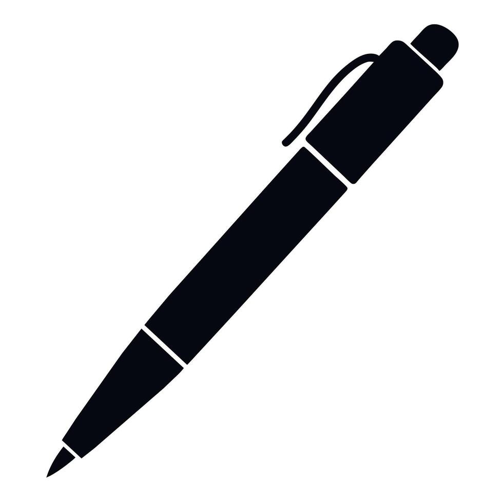 a stylish pen on an isolated white background vector