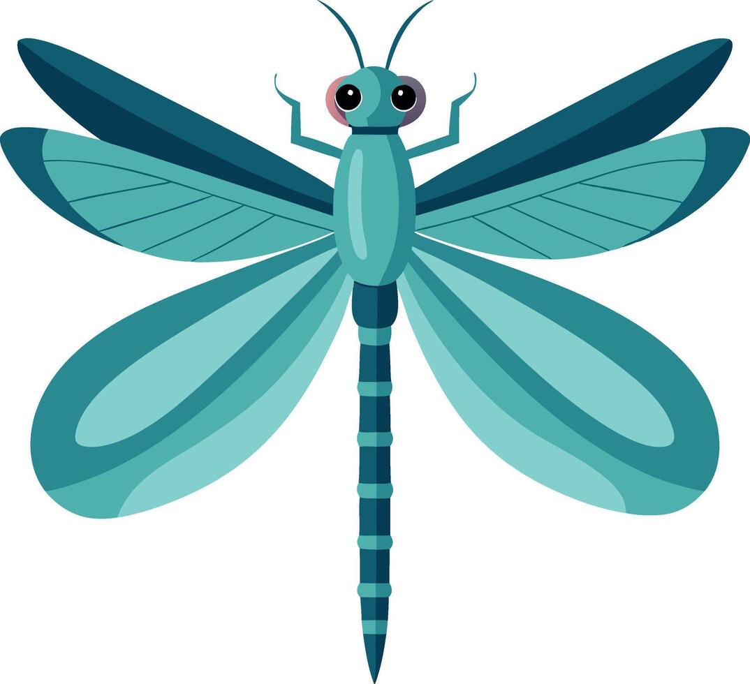 Dragonfly silhouette art illustration with white background free Download vector