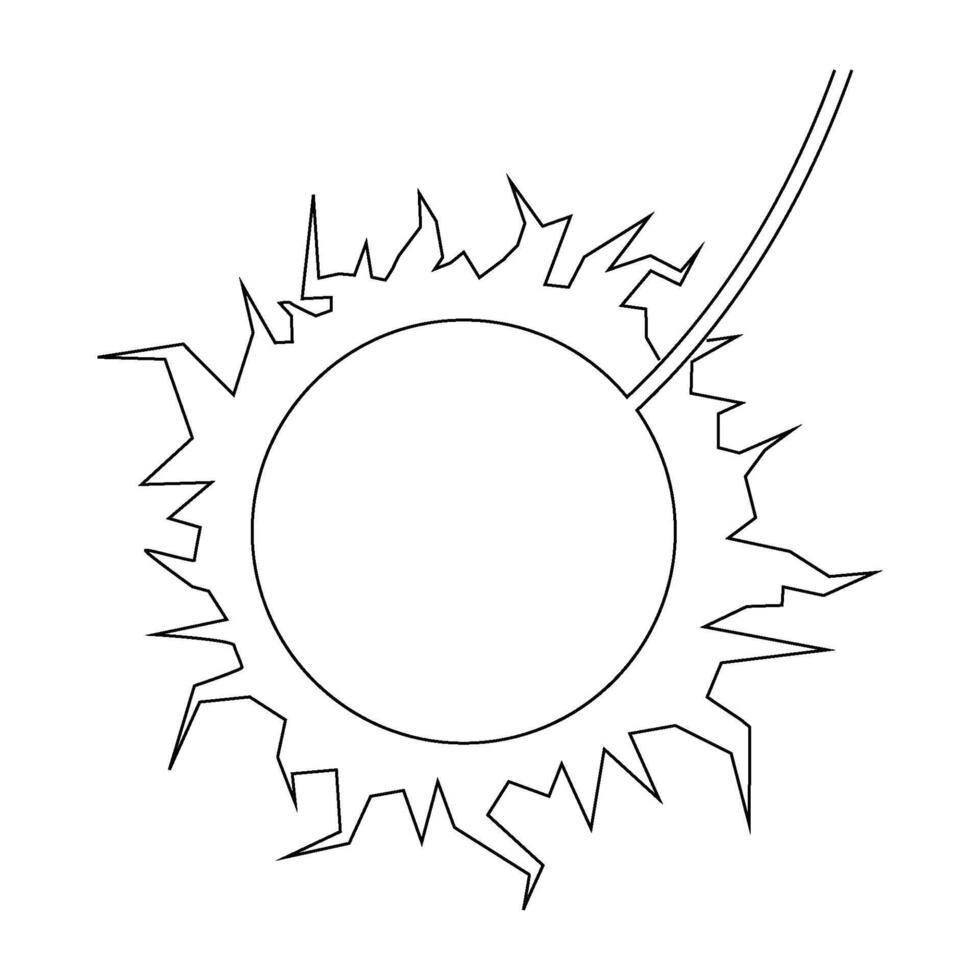 wrecking steel ball icon vector
