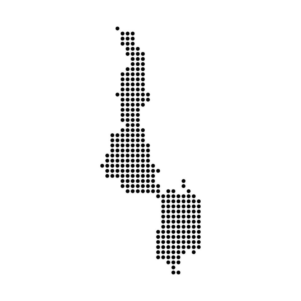malawi country map icon vector