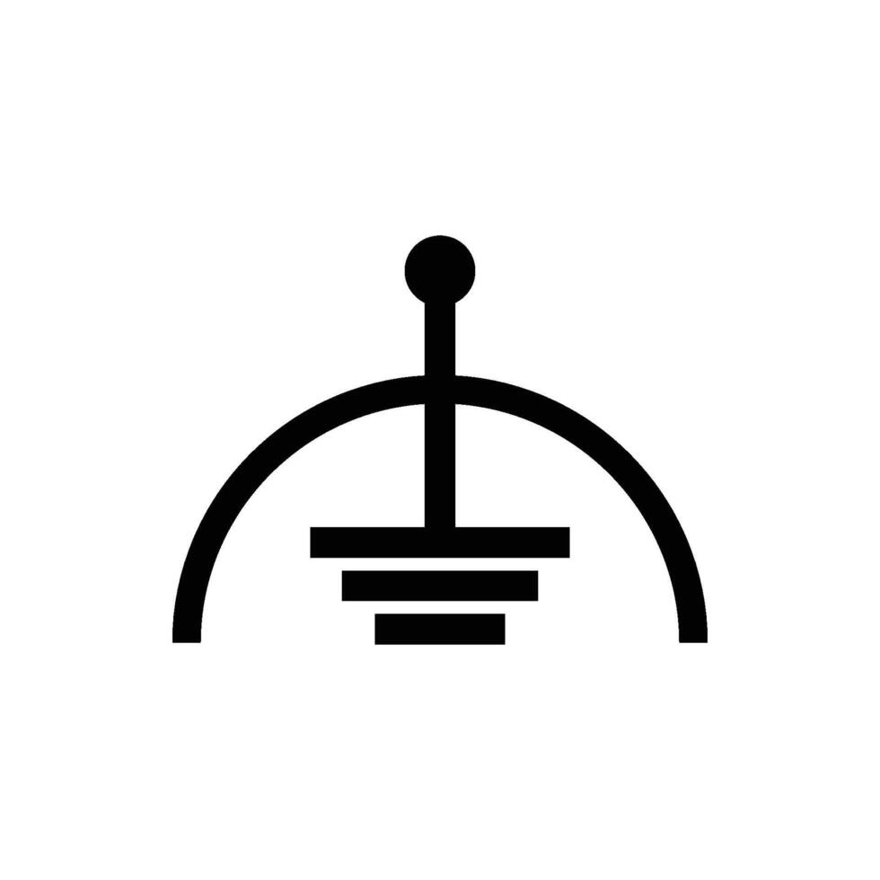 grounding icon simple vector