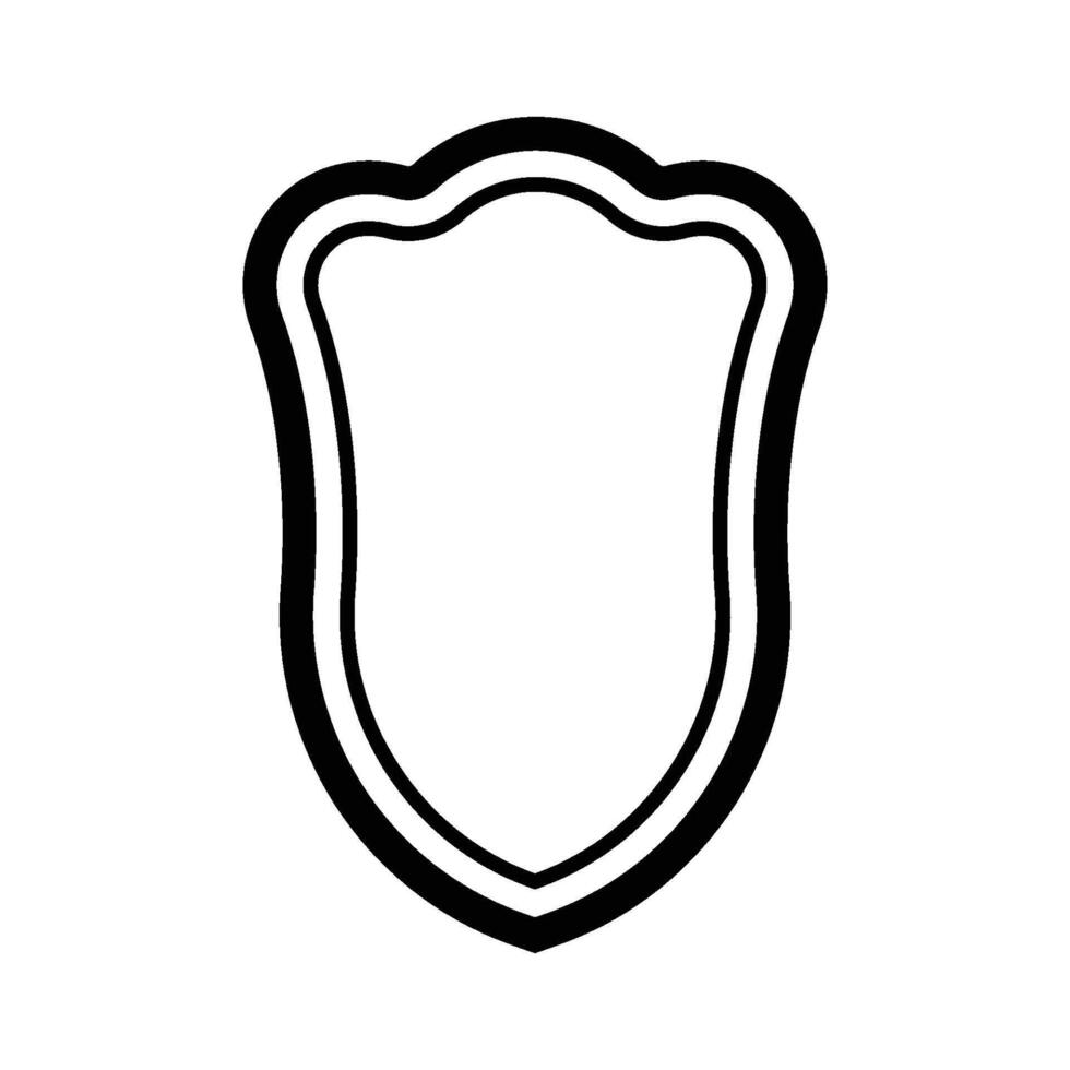 shield icon line vector