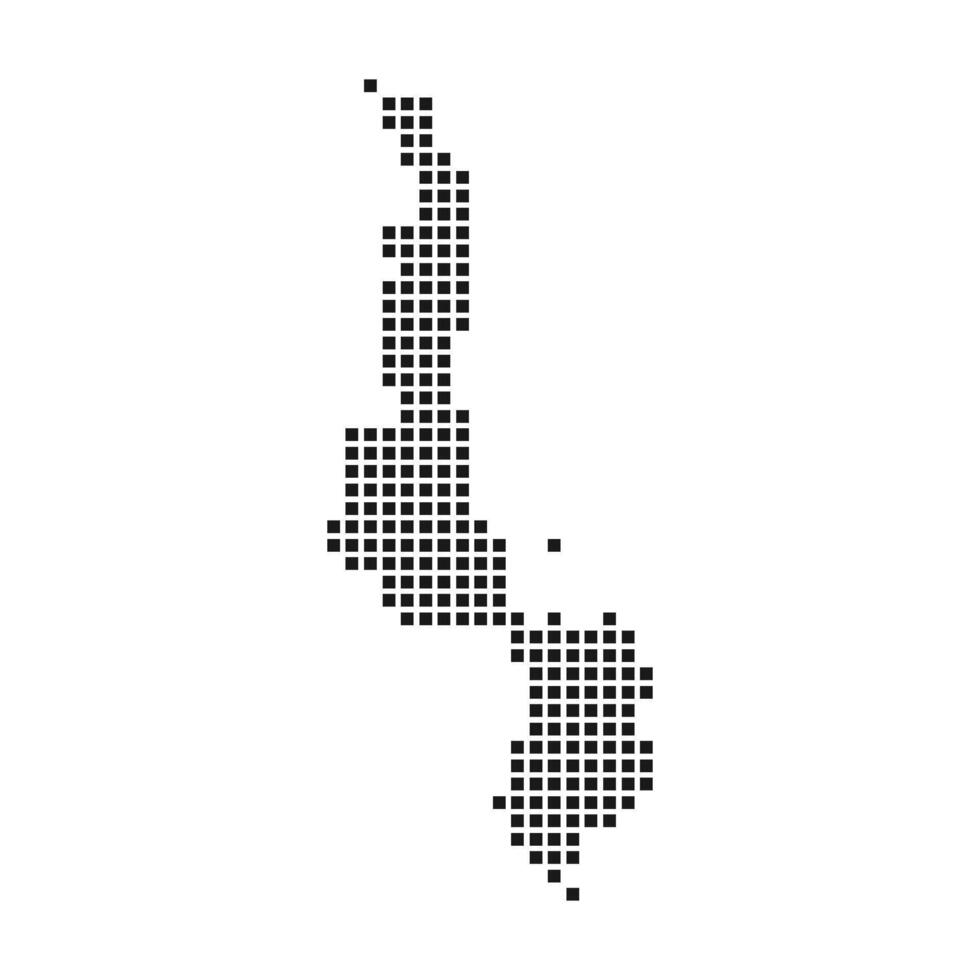 malawi country map icon vector
