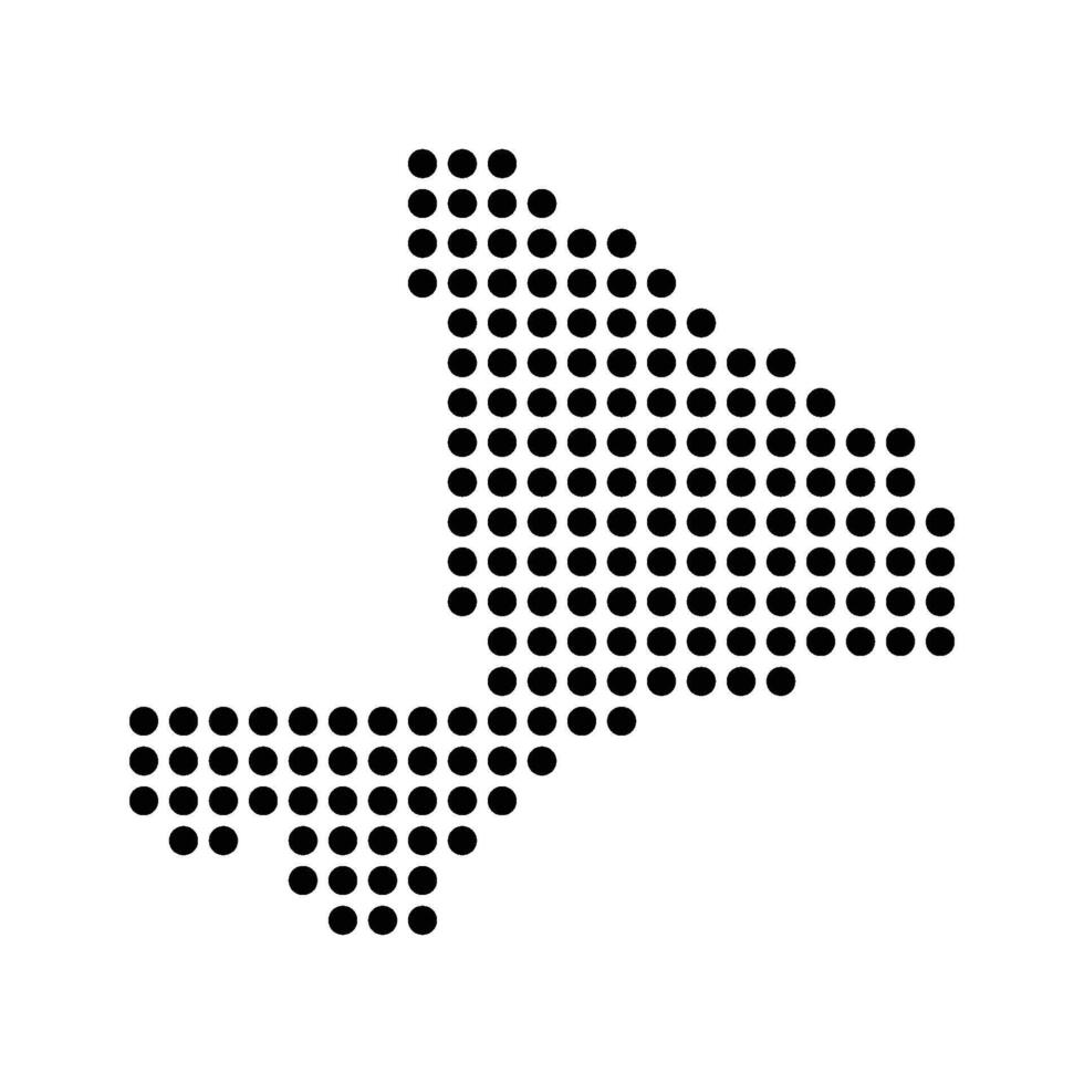 Mali country map icon vector