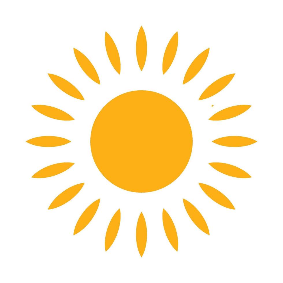 sun icon simple vector