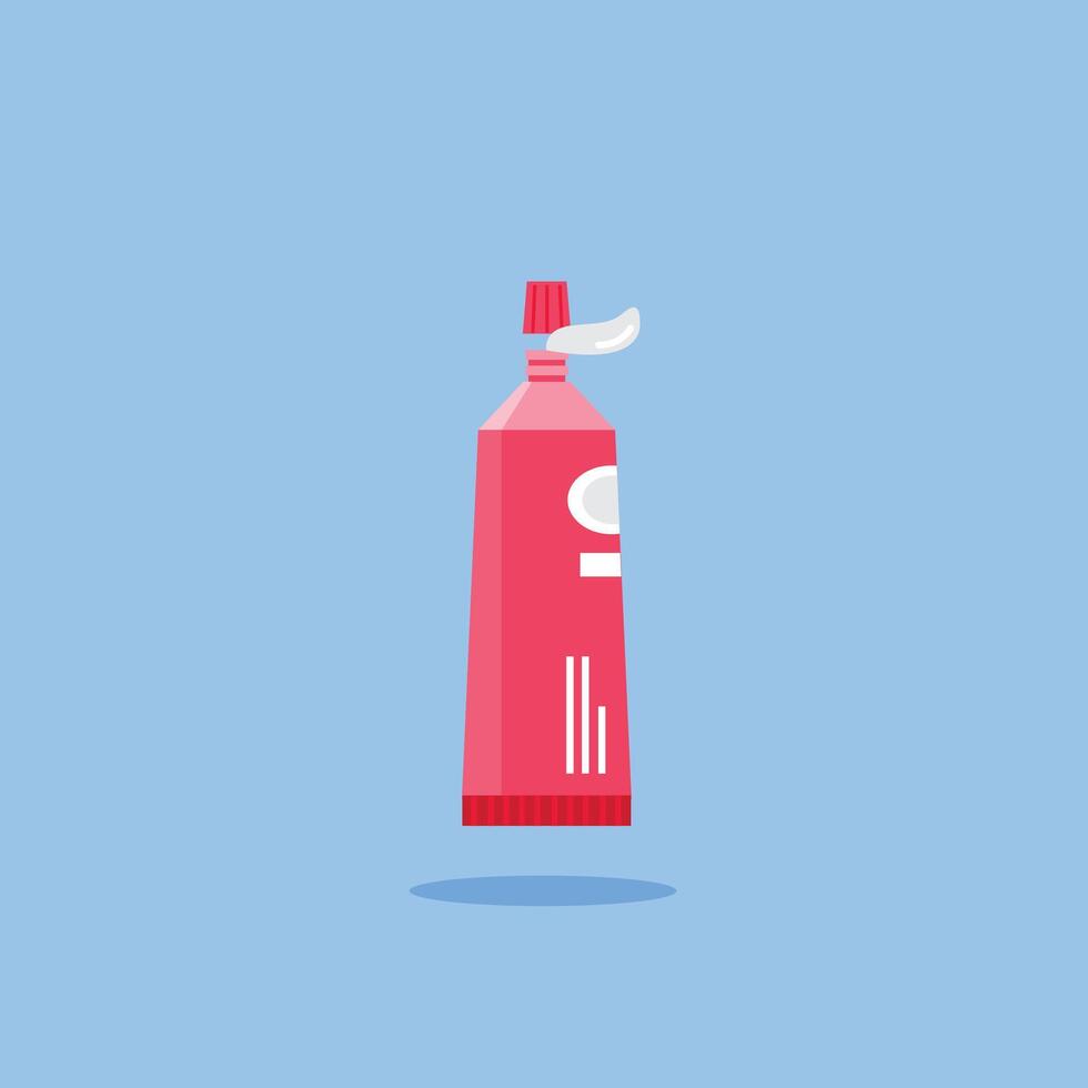 Medical and pharmaceutical concept. Minimalist ointment, Health illustration in flat style. vector