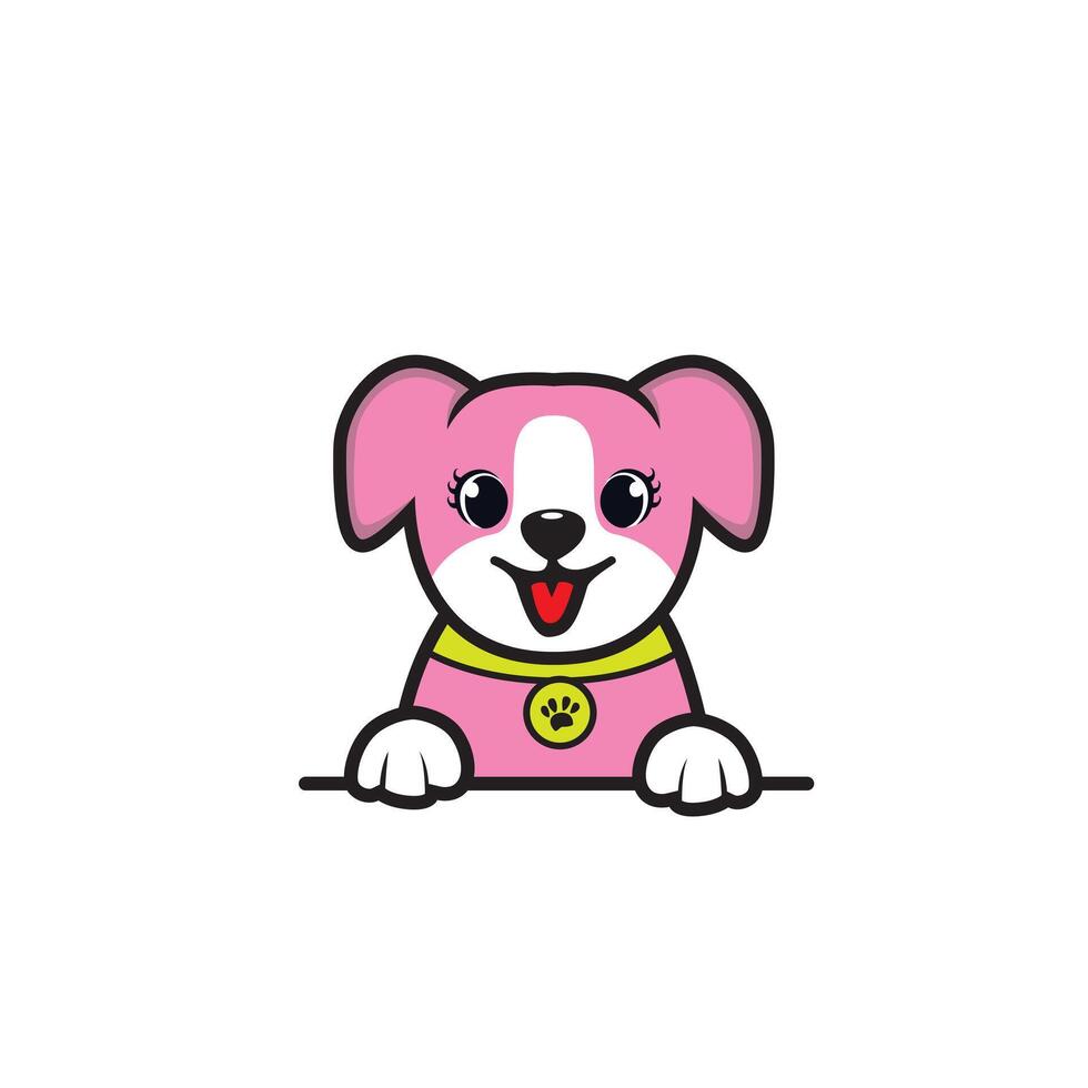 cute cartoon dog vector