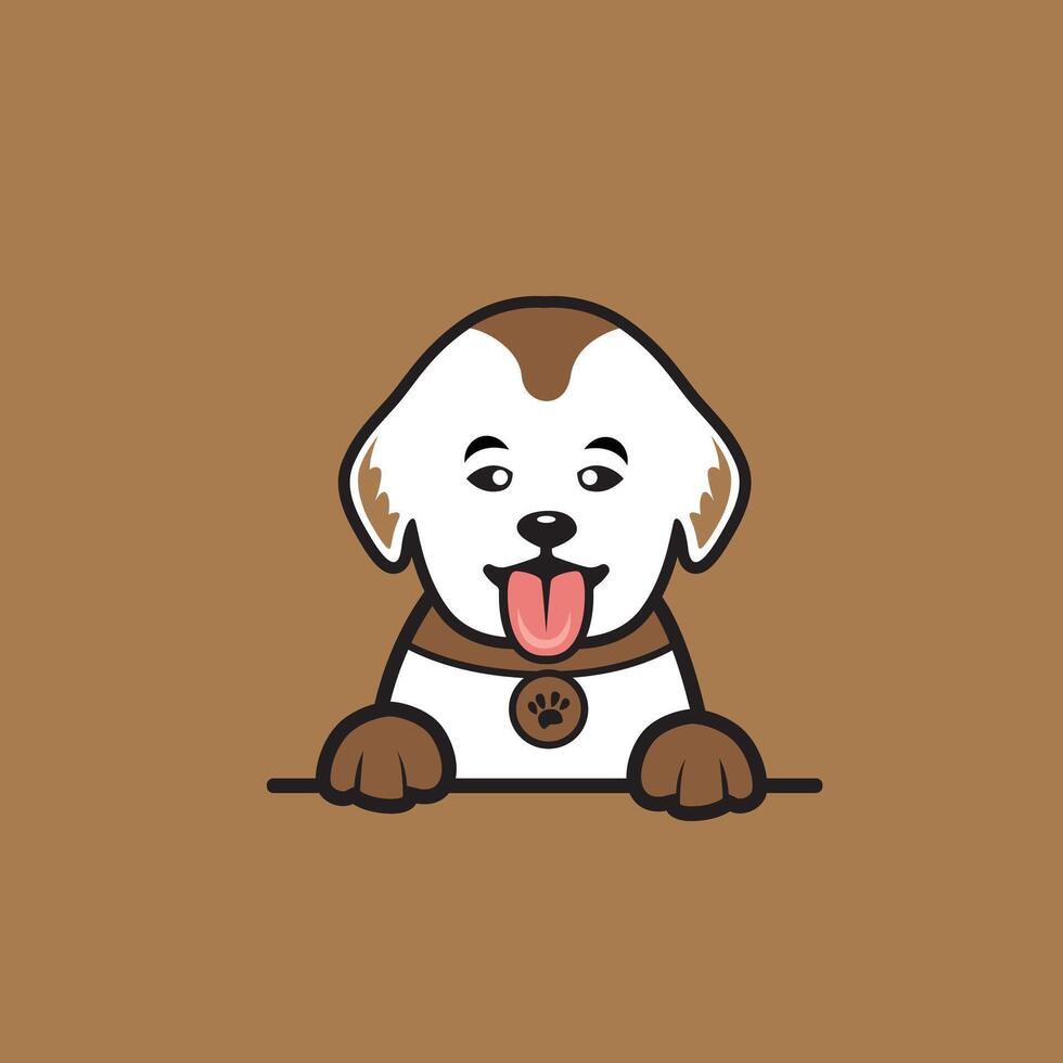 cute cartoon dog vector