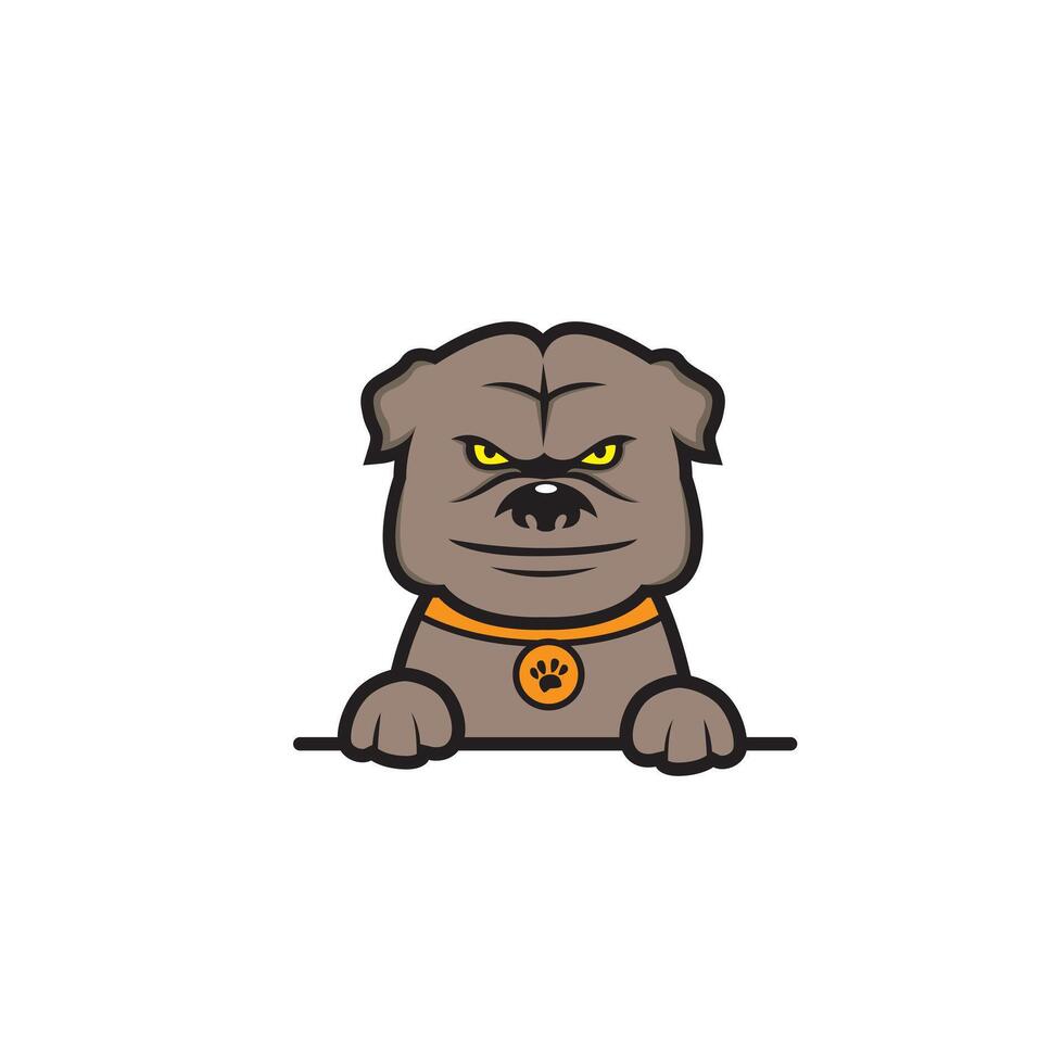 cute cartoon dog vector