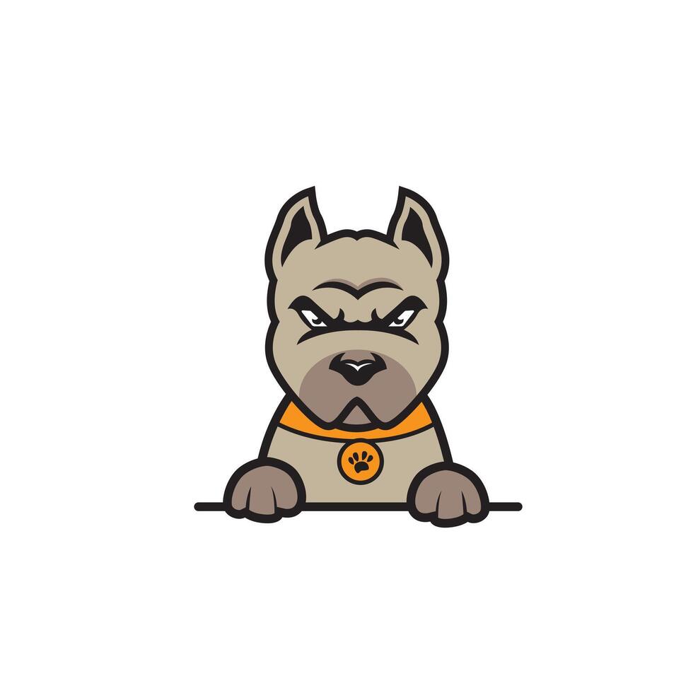 cute cartoon dog vector