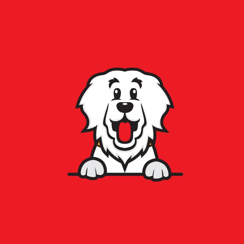 cute cartoon dog vector