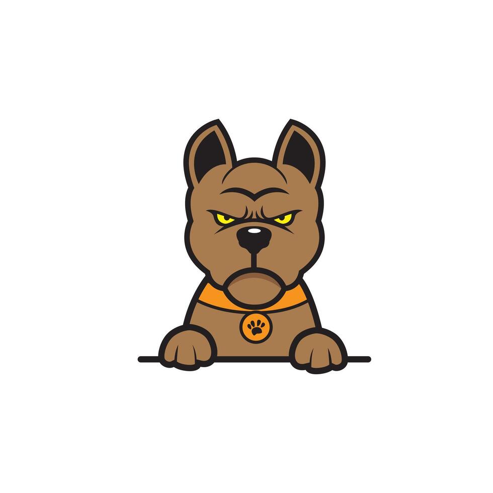 cute cartoon dog vector