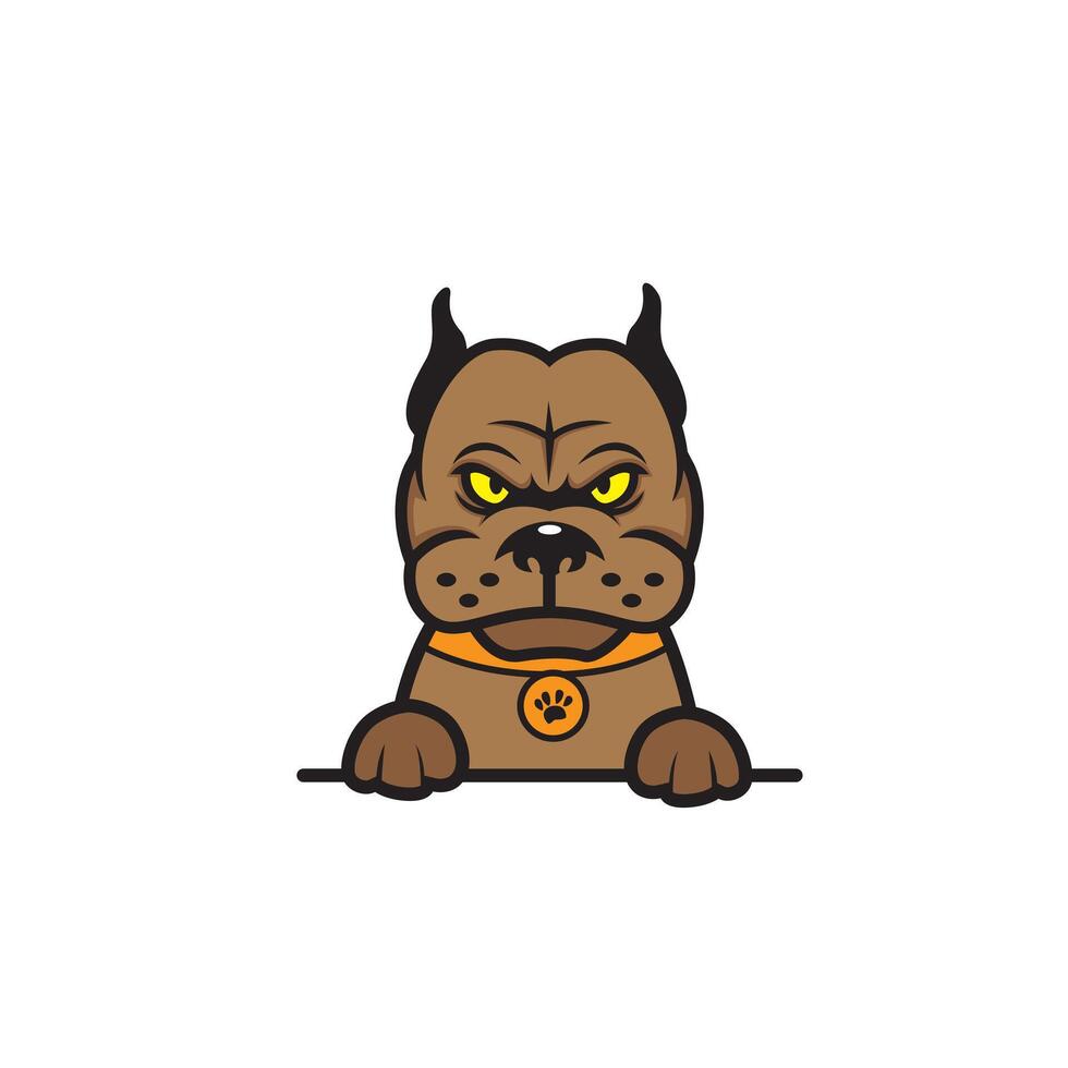 cute cartoon dog vector