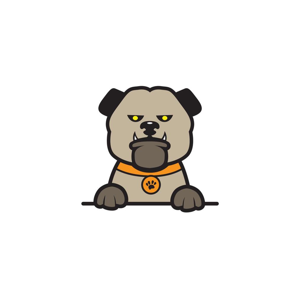 cute cartoon dog vector