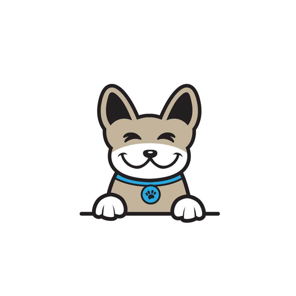 cute cartoon dog vector