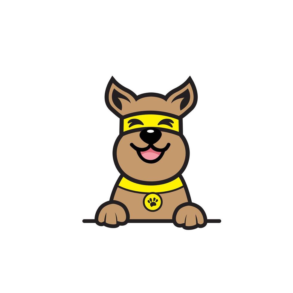 cute cartoon dog vector