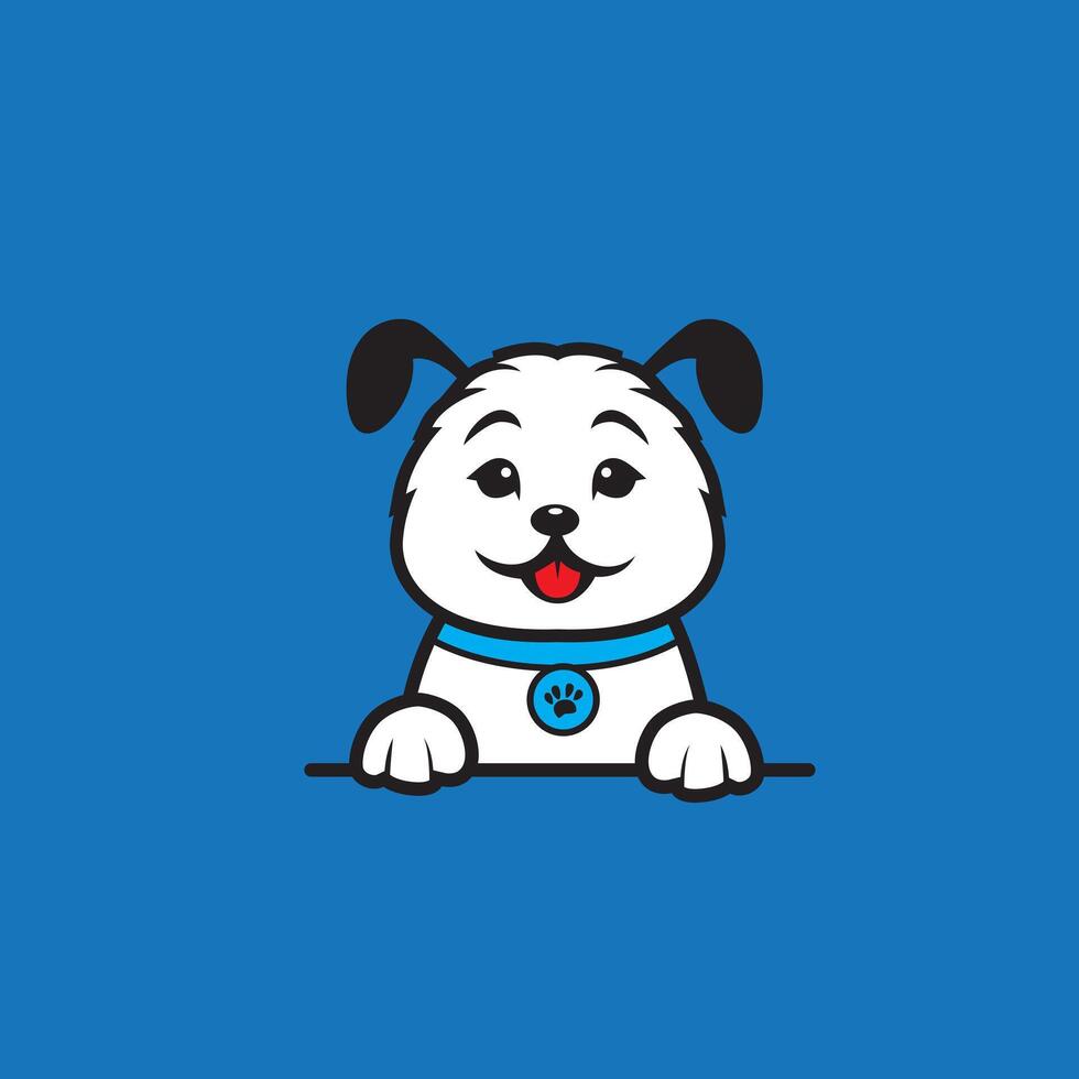 cute cartoon dog vector