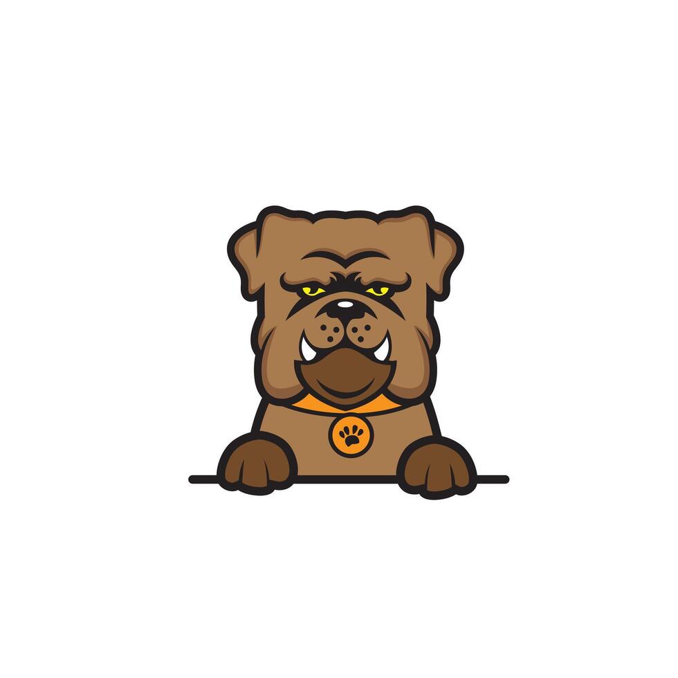 cute cartoon dog vector