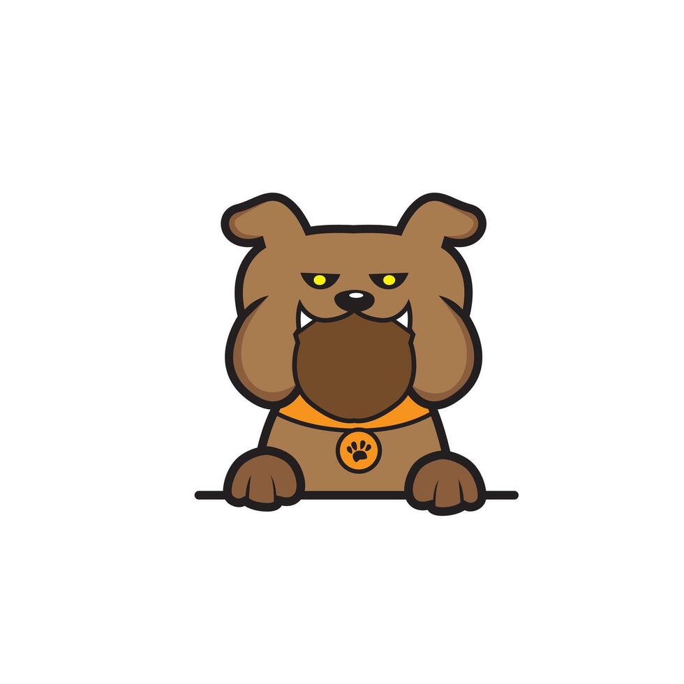 cute cartoon dog vector