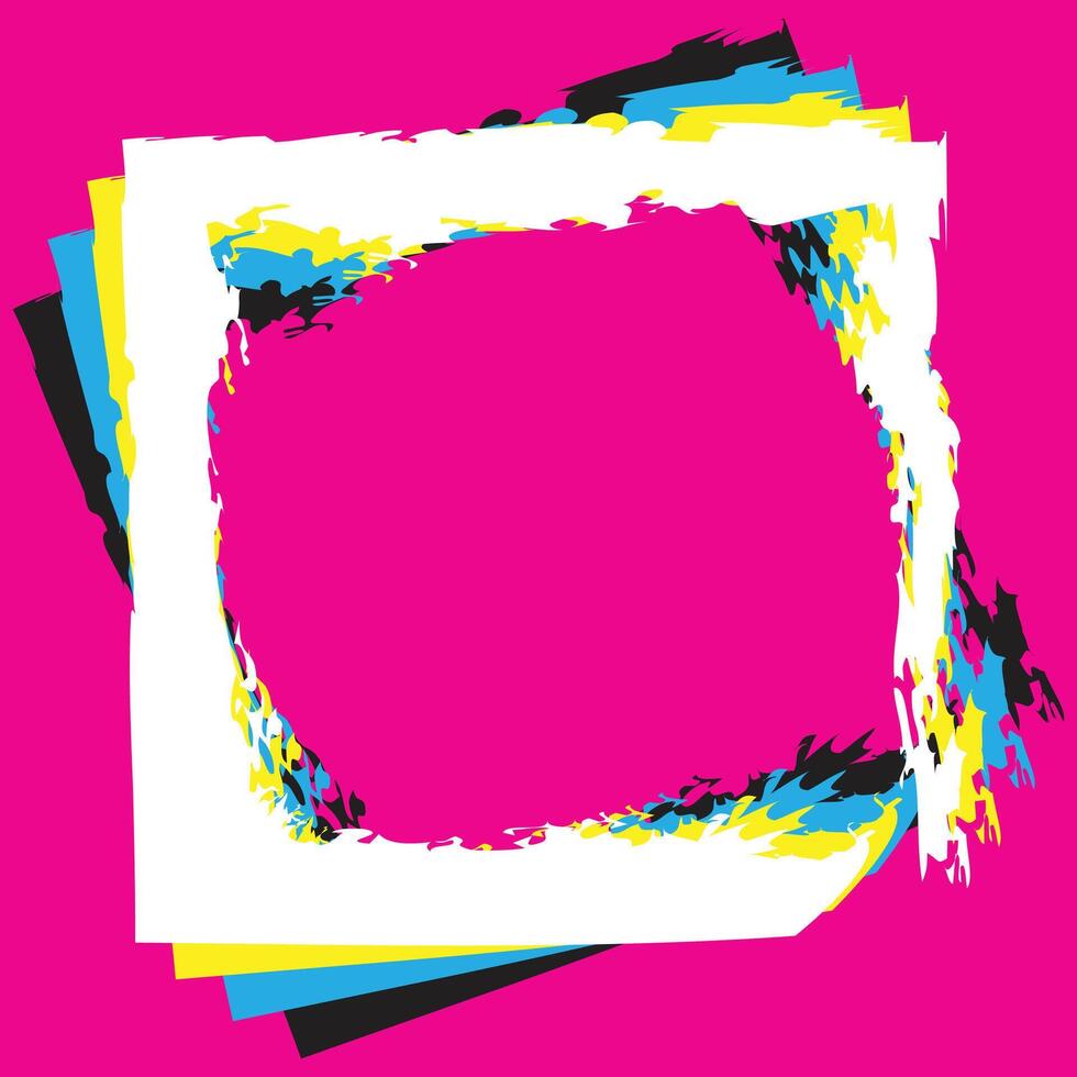 Pink Photo Frame Background vector