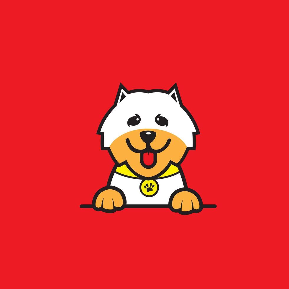 cute cartoon dog vector