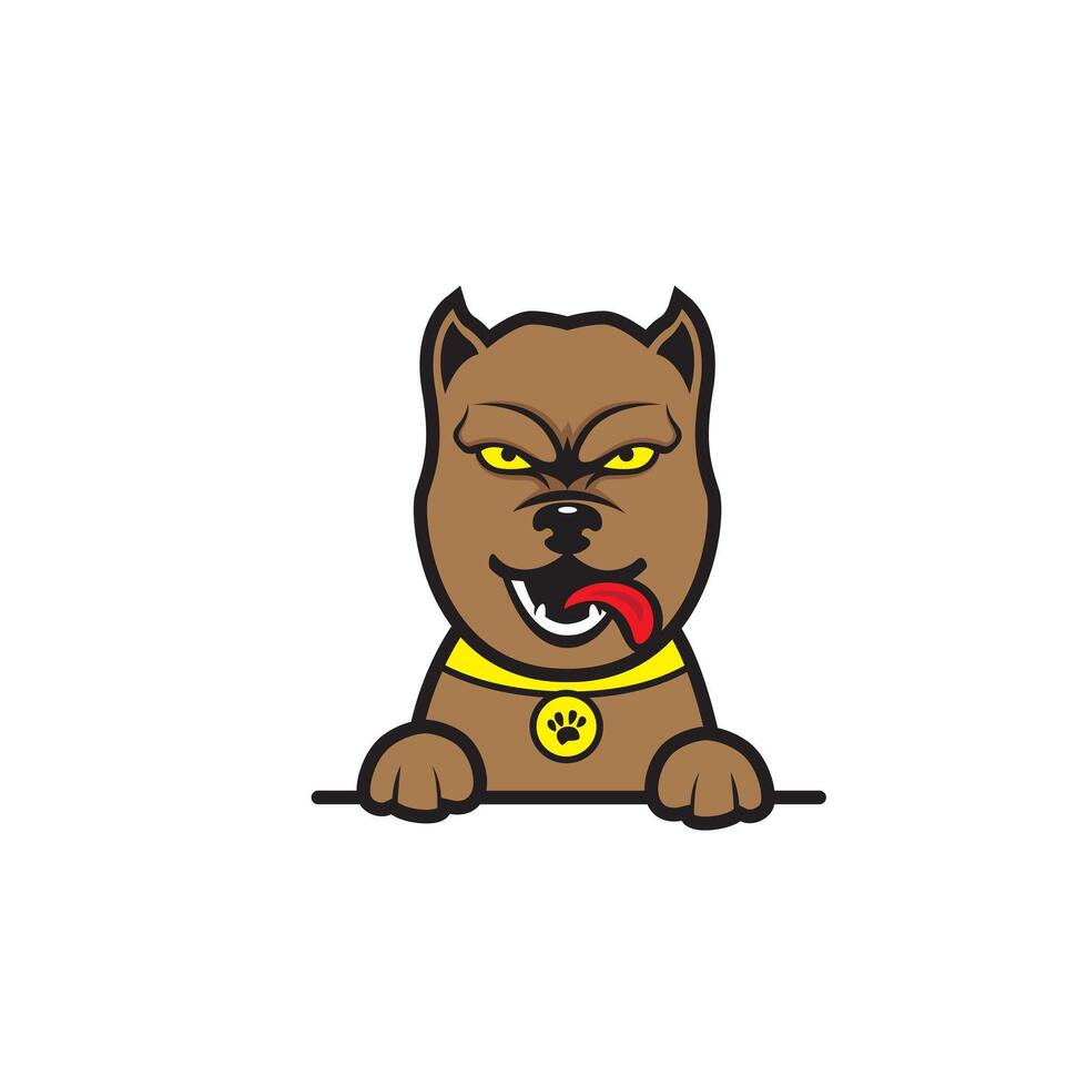 cute cartoon dog vector