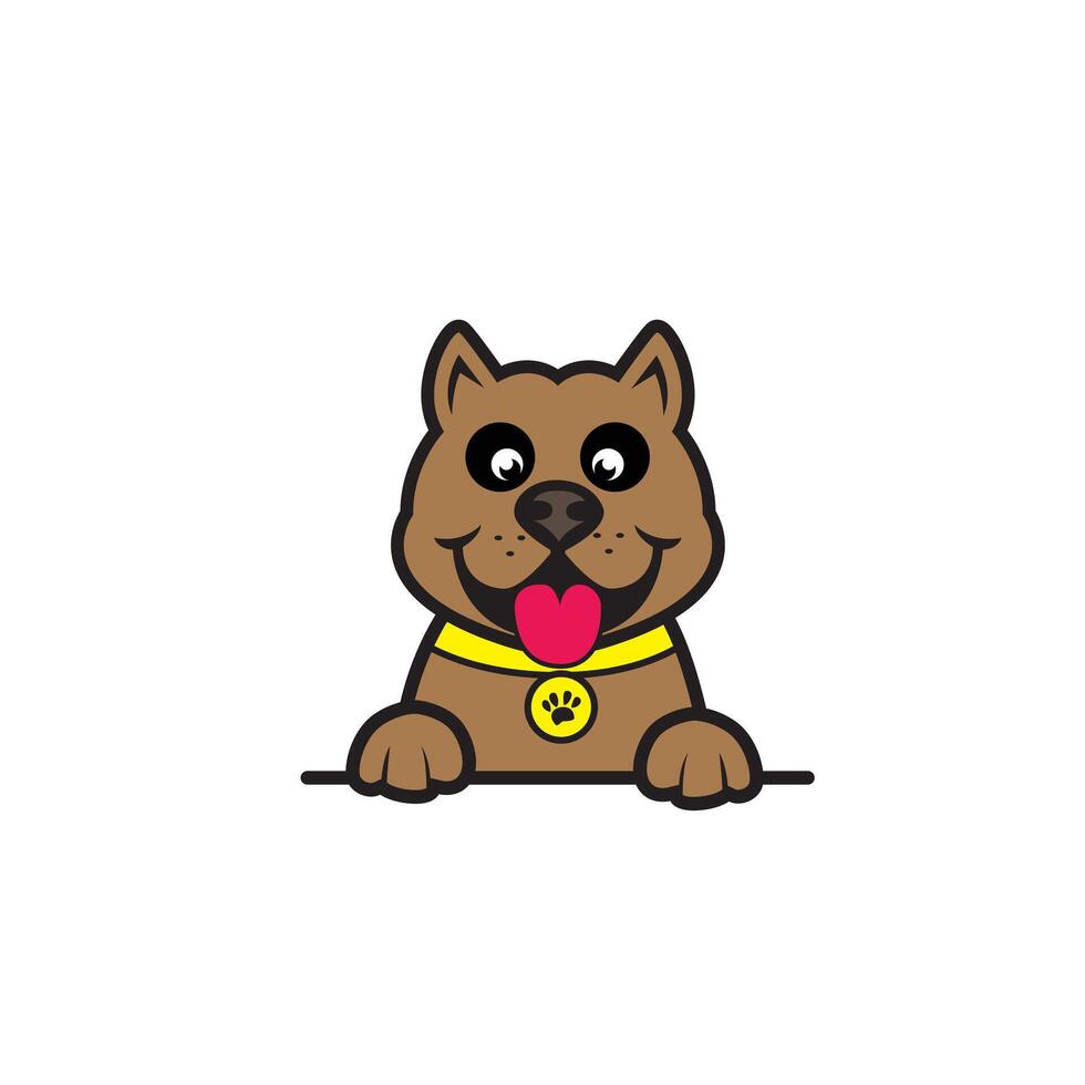 cute cartoon dog vector