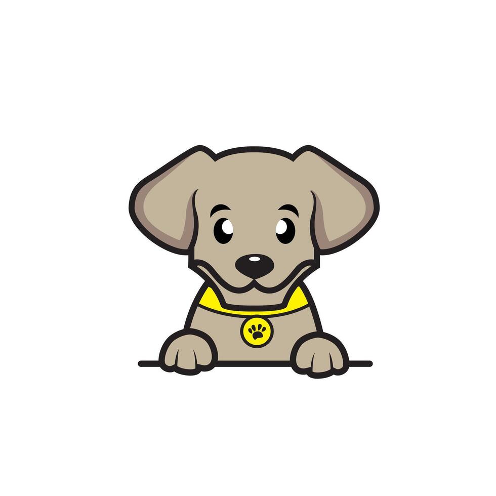 cute cartoon dog vector