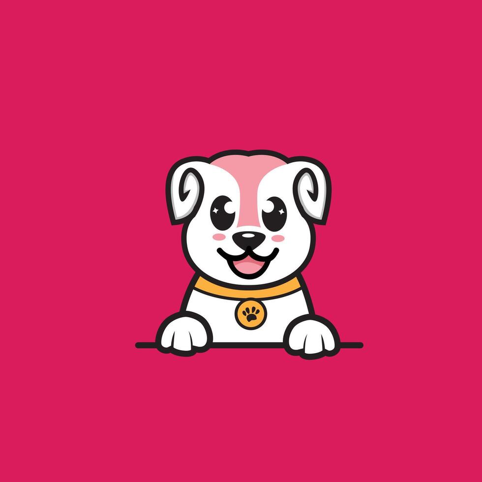 cute cartoon dog vector