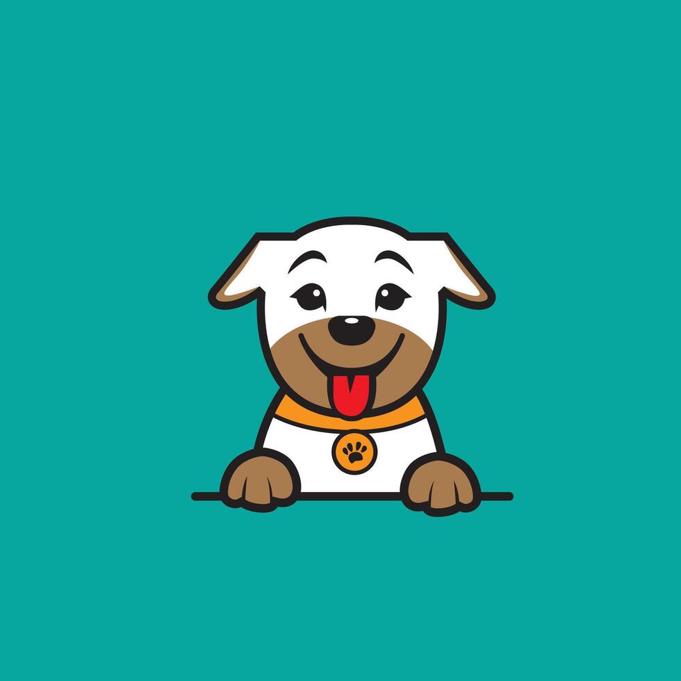 cute cartoon dog vector