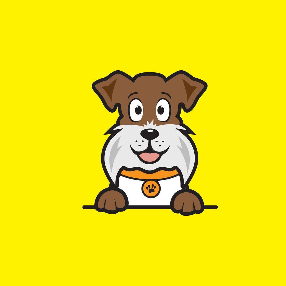 cute cartoon dog vector